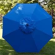 California Umbrella Replacement Canopy Cover in Pacifica Pacific Blue Umbrella, 9' Round