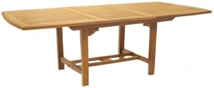 Royal Teak Collection FER8 Rectangular Family Expansion Teak Table, 72/96-Inch