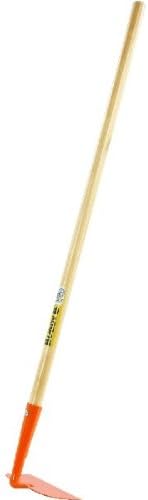 Rugg Kids Long Handle Garden Hoe, Mini Digging Tool with Wooden Handle, Gardening Tool for Children, Orange