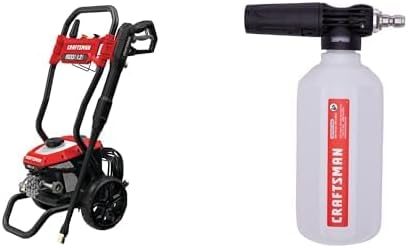 CRAFTSMAN Electric Pressure Washer, Cold Water, 1900 -PSI, Corded (CMEPW1900) with High Pressure Washer Soap Applicator (CMZPWHPSB200)