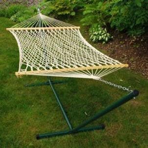 212 Main Single Cotton Rope Hammock- Imported