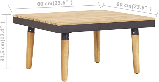 Patio Lounge Set with Cushions,Outdoor Tables and Chairs,Outdoor Furniture Sets,Patio Conversation Sets,for Garden,Deck,Backyard,8 Piece Solid Acacia Wood