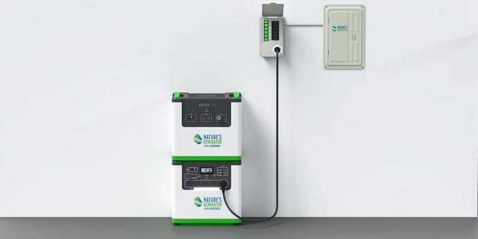 Nature's Generator Lithium 3600 + 6 Circuit Transfer Swtich