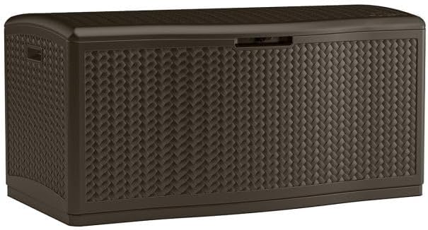 Extra Large Deck Box - Java - 124 Gallon - Durable Resin Construction