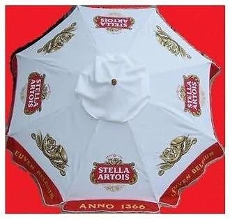 STELLA ARTOIS ANNO 1366 LEUVEN BELGIUM BEER PATIO UMBRELLA MARKET STYLE NEW