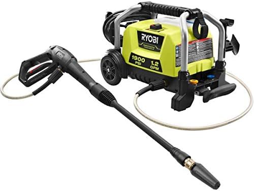 RYOBI RY1419MTVNM 1900 PSI 1.2 GPM Cold Water Wheeled Electric Pressure Washer ( RENEWED )