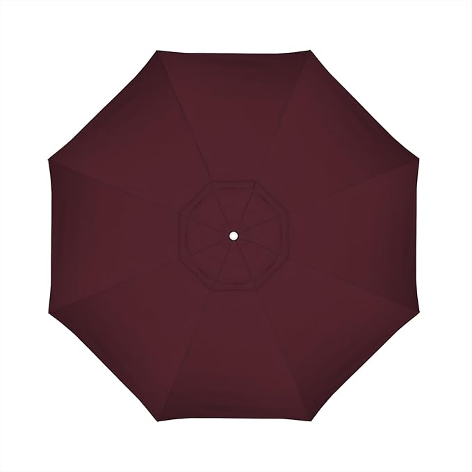 California Umbrella Replacement Canopy Cover in Pacifica Burgundy Umbrella, 11' Round