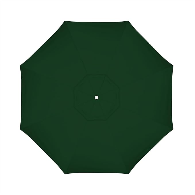 California Umbrella Replacement Canopy Cover in Pacifica Hunter Green Umbrella, 11' Round