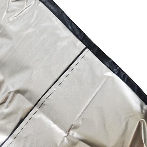 Stackable Patio Chair Covers - Waterproof Outdoor Covers for 4-6 Stacking Dining Chairs, All Weather Protection for Lawn Furniture, 25" L x 25" W x 47”H, Black, 1 PC