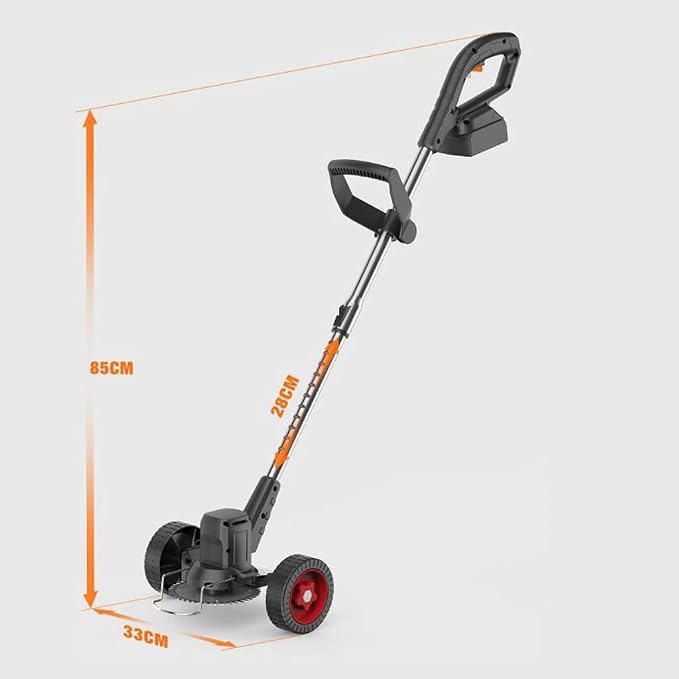 Lawn Mowers Electric Lawn Mower High-Power Household Lithium Battery Lawn Mower Small Multi-Function Rechargeable Lawn Mower for Garden Orchard