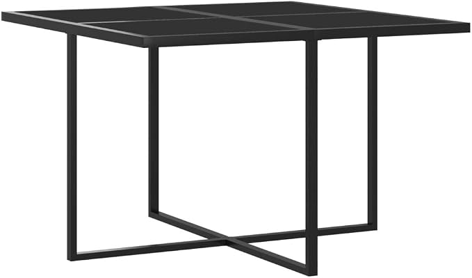 9 Piece Patio Dining Set with Cushions Poly Rattan Gray Outdoor Furniture for 8 People Modern Garden Table and Chairs with Tempered Glass Top Removable Washable Covers