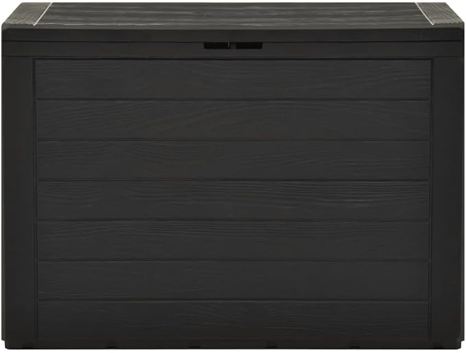 Deck Box, Outdoor Organizer Toolbox for Patio Lawn Poolside Backyard Garden, Indoor Storage Cabinet Lockable (Lock is not Included) - Anthracite - 78x44 cm