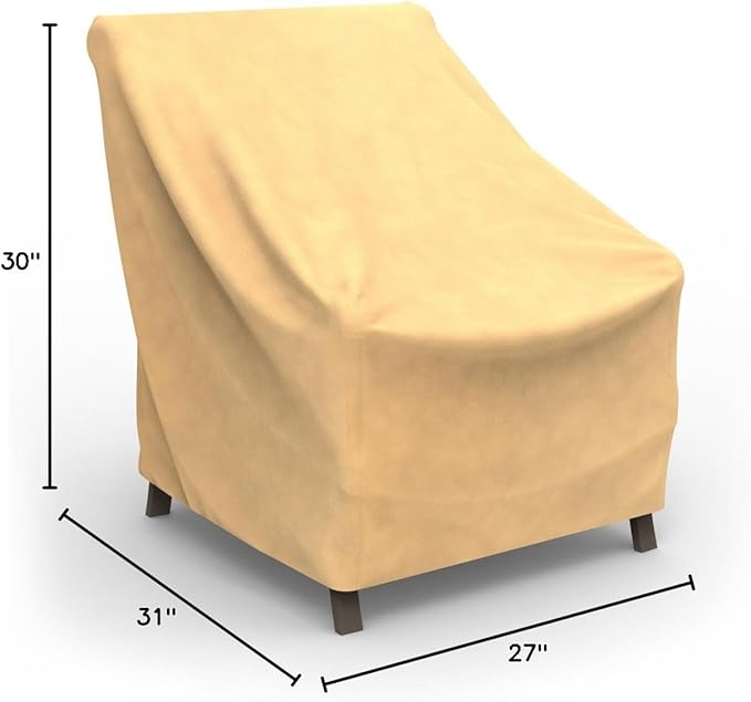 Budge P1A02SF1 All-Seasons Patio Chair Cover, Extra Small, Tan