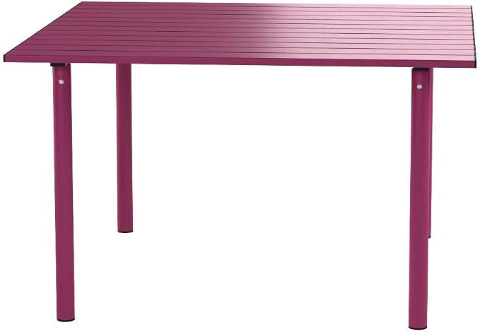 A2716F Low Aluminum Portable Table with Carrying Bag, Fuchsia