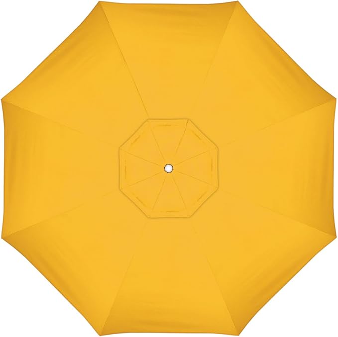 California Umbrella Replacement Canopy Cover in Pacifica Yellow Umbrella, 11' Round