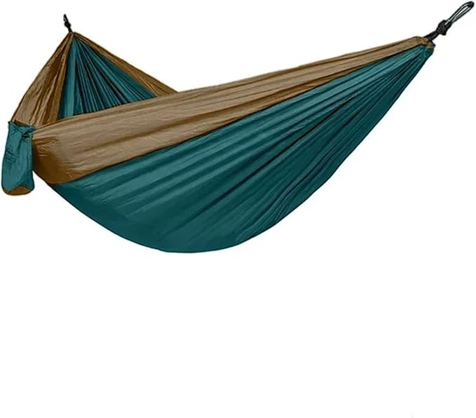 Hammocks, Double-Person Hammock Swing Outdoor Camping Parachute Fabric,for Outside(Green)