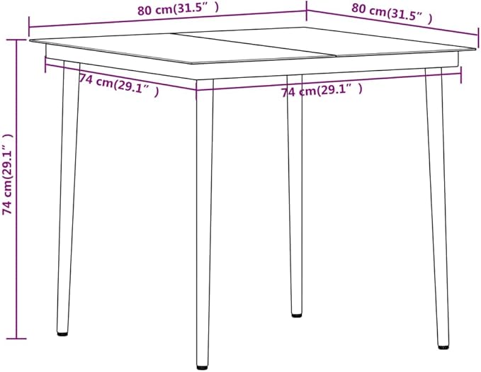 Backyard Furniture Patio Conversation Sets Outdoor Seating 3 Piece Patio Dining Set Oak Suitable for Swimming Pool, Courtyard, Garden