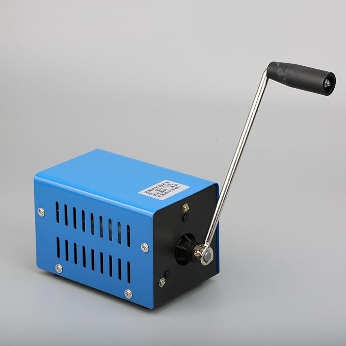 Portable Hand Crank Generator for RV and Camping, 20W USB Charger, Outdoor Survival Use, Metal Construction and Reliable