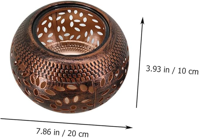 Milisten 1pc Nordic Industrial Metal Decorative Lawn Light Led Hollow Garden Lamp for Outdoor Decor Iron Art Accent for Patios Lawns and Courtyards
