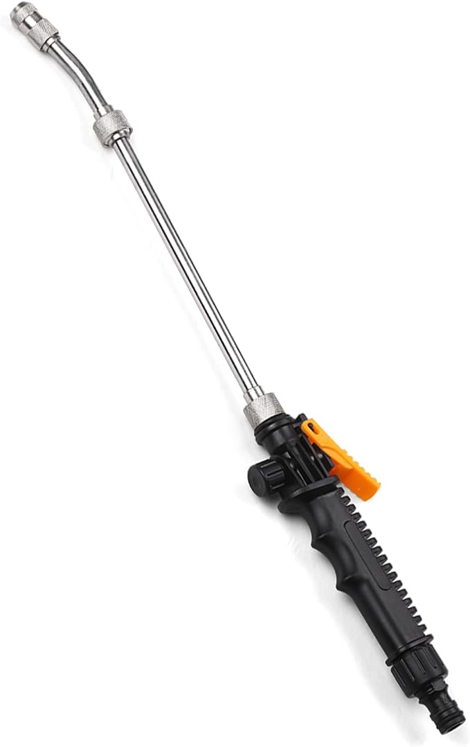 Rengue 2-in-1 High Pressure Washer, Materials, Jet and Fan Nozzles, 11.8in or 18.9in, for Home Garden 2-in-1 High Pressure Washer, ABS Alloy Copper Nan Household Appliances (48cm)