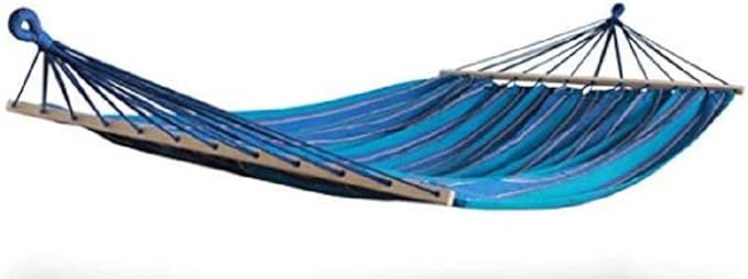 HAMMAKA- Brazilian Style Hammock With Spreader Bars (Blue)