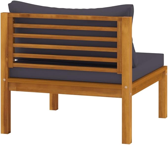 Patio Lounge Set with Cushion,Patio Furniture Sets,Patio Conversation Sets,Outdoor Furniture Sets,for Garden,Backyard,Outdoor,3 Piece Solid Acacia Wood