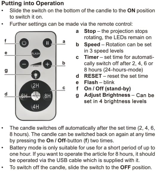 XingsLight Flameless Candles with Snowflake Projector Lights Battery Operated LED Candle with Remote and Timer, Christmas Decorations,2 Pack
