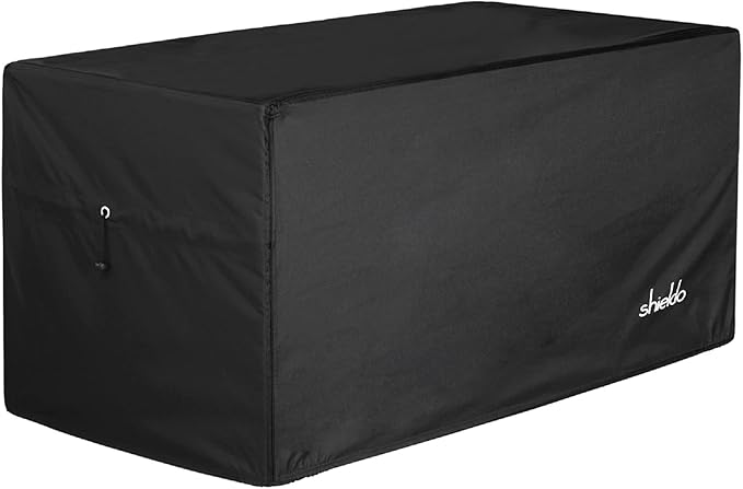Deck Box Cover- Heavy Duty 600D Polyester Oxford,100% Waterproof Deck Box Cover 63" L x 30" W x 28" H