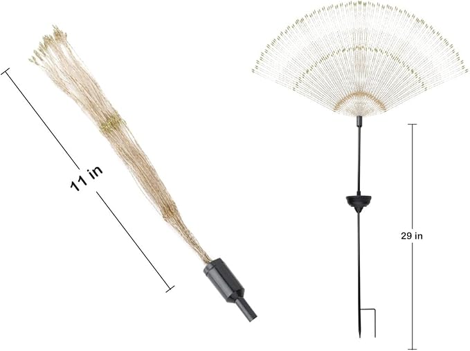 Touch Of ECO Solar LED Firework Sparkler Garden Stake Light - Outdoor Decorative Light, Flexible LED Branches, for Pathway, Garden, Outdoor Living Area - 120 LEDs, Over 3 Feet Tall