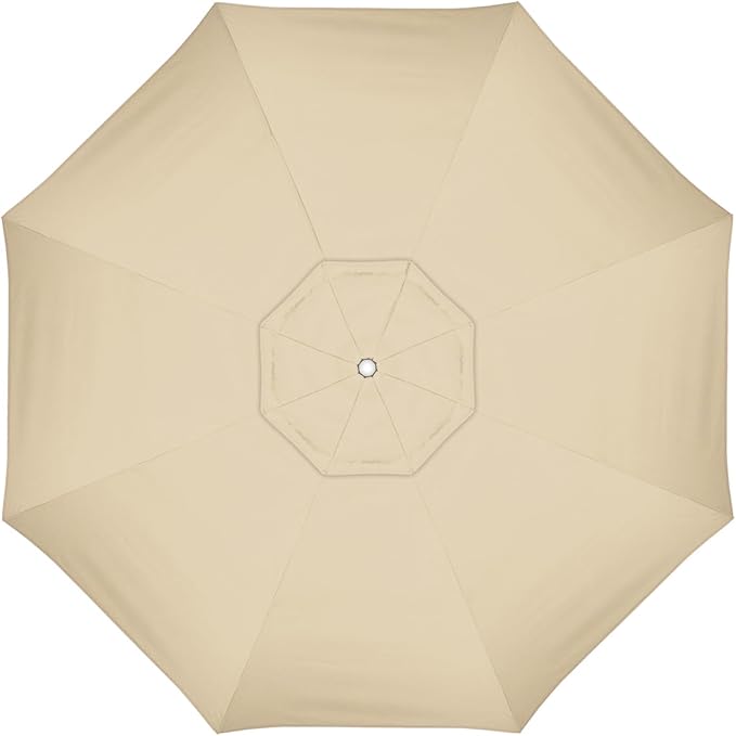 California Umbrella Replacement Canopy Cover in Pacifica Beige Umbrella, 11' Round