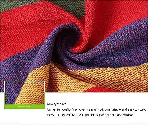 Portable Hammocks Canvas Hammock Backyard Garden Swing Furniture Outdoor Hanging Rocking Chair Hamock Swing Adults Portable Hanging Chair Hammock for Outdoor(Red)