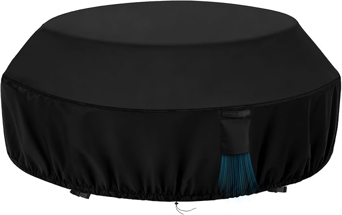 Octagon Picnic Table Cover, 90 In Patio Picnic Table Cover Waterproof Outdoor Fits 8-Sided Tables, 90.5"D x25"H