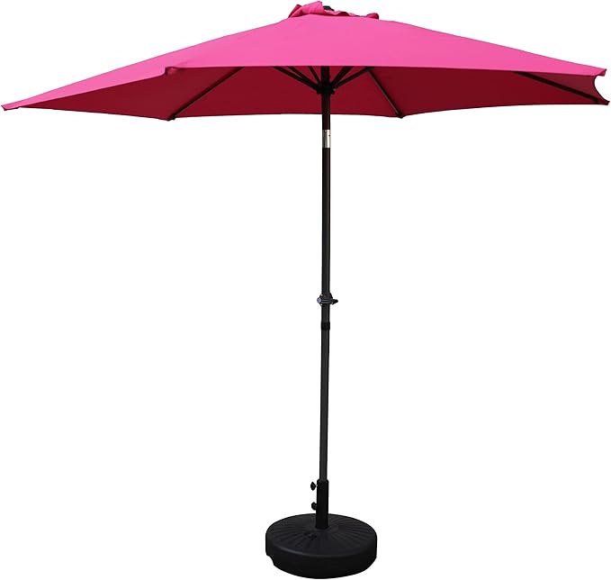 International Caravan St. Kitts Aluminum 9-foot Patio Umbrella - Bery Berry