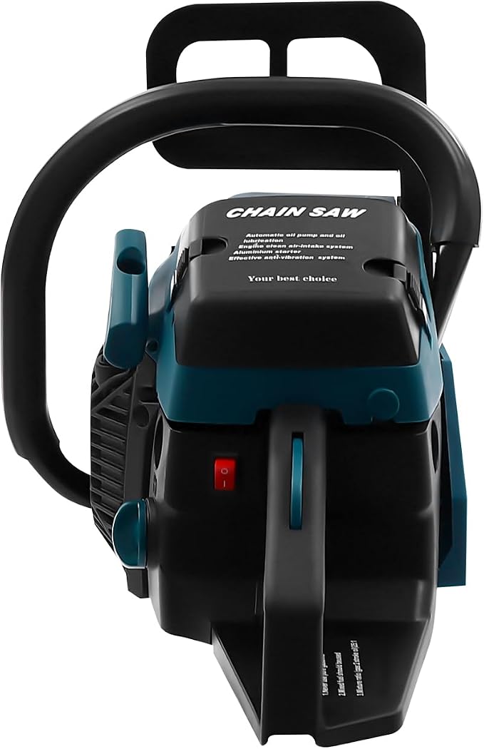 Gas Powered Chainsaw, 58CC Gasoline Chainsaw, Gasoline Powered Chainsaw for Forest, Wood, Garden and Farm Cutting Use