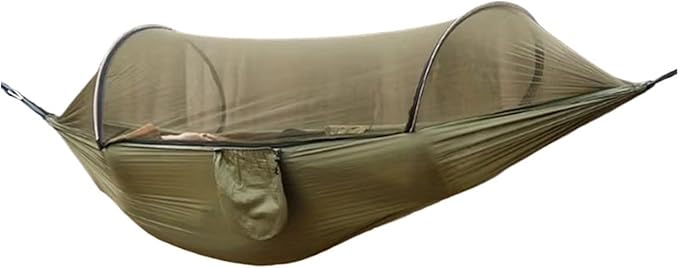 Hammock. Hammock with Mosquito Net Double Camping Hammock, for Backpacking and Parks .Hammocks for Outside(Army Green)