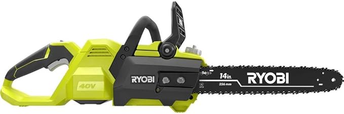 Ryobi 14 in. 40-Volt Baretool Brushless Lithium-Ion Cordless Chainsaw, 2019 Model RY40530, Li-Ion 40V, (Battery and Charger Not Included)