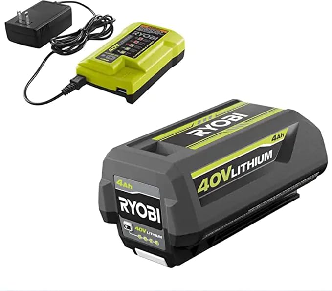 RYOBI RY40550 16 in. 40-Volt Brushless Lithium-Ion Cordless Chainsaw, 4 Ah Battery and Charger Included