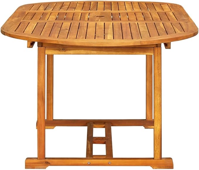 7 Piece Patio Dining Set, Sectional Sofa Patio Conversation Set Porch Furniture Set Front Porch Furniture for Negotiation Area Piazza Exhibition Poolside Solid Acacia Wood