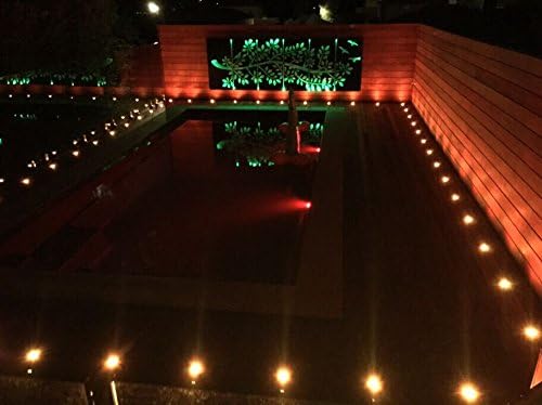 LED Deck Lights Multi-Color RGB Waterproof Recessed Wood Decking 0.7" Tiny Deck Driveway Light Dock Path Step Road Light Outdoor and Indoor Decoration Security Lighting (RGB, 30pcs)