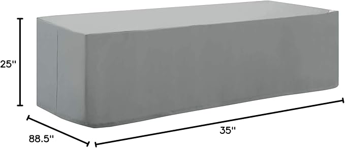 Modway Immerse All-Weather Outdoor Patio Furniture Cover for Use With Convene / Sojourn / Summon Chaise or Sofa
