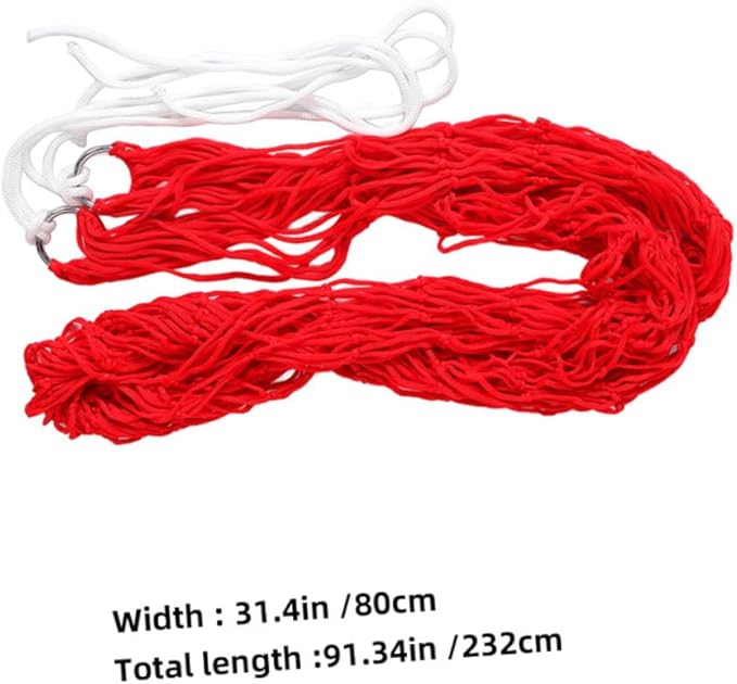 Sosoport Nylon Rope Hammock Chair Camping Mesh Portable Hammock Bed Camping Essentials Camping Gear