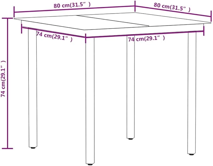 Backyard Furniture Patio Conversation Sets Outdoor Seating 5 Piece Patio Dining Set Oak Suitable for Swimming Pool, Courtyard, Garden