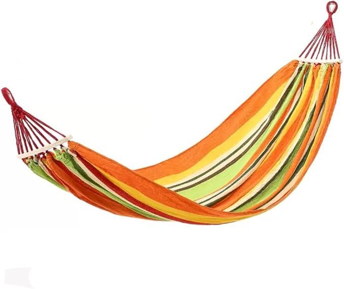 Outdoor Hammock Anti-Rollover Travel Camping Portable Hammock Hanging Chair Outdoor Portable Camping Travel Equipment (Color : Orange, Size : 200 * 100cm)