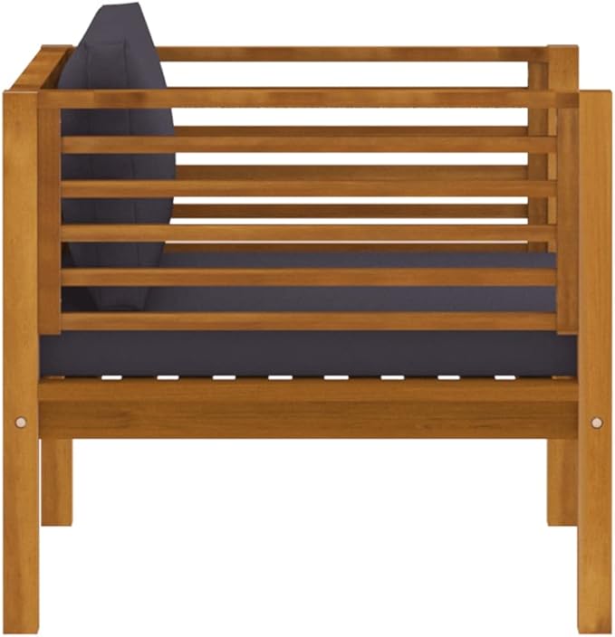 Patio Lounge Set with Cushion,Patio Furniture Sets,Patio Conversation Sets,Outdoor Furniture Sets,for Garden,Backyard,Outdoor,5 Piece Solid Acacia Wood