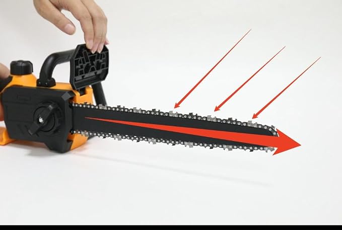 12 Inch Brushless Chainsaw Cordless for Dewalt 20V Battery, Handheld Electric Chain Saw with 3 Chains, Tool-free Chain Tension and Auto Oiling for Wood Cutting Tree Trimming (Battery Not Included)