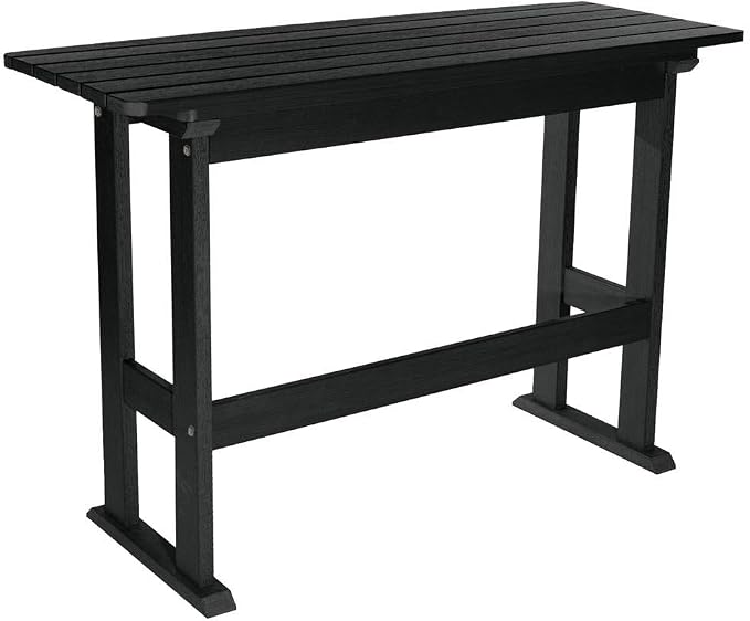 Highwood Lehigh Counter Height Balcony Table, Black