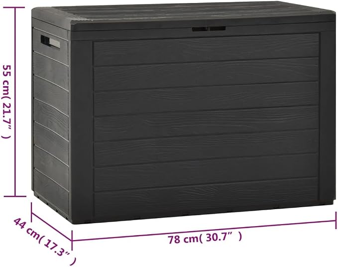 Patio Storage Box Waterproof Outdoor Furniture - 50 Gallon Garden Boxes Container for Cushions, Pillows - Weatherproof Deck Box for Patio, Backyard, Table