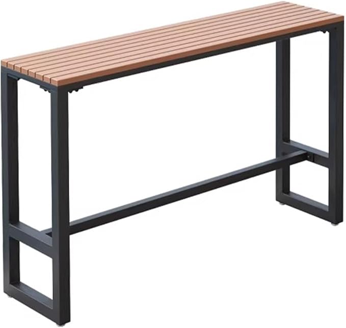 Extra Long Outdoor Bar Height Table, Patio Bar Tables High Counter Table, Weather Resistant Pub Tables for Poolside Garden Balcony Restaurant Cafe, Indoor or Outdoor Use(86.6"x15.7"x40.5")