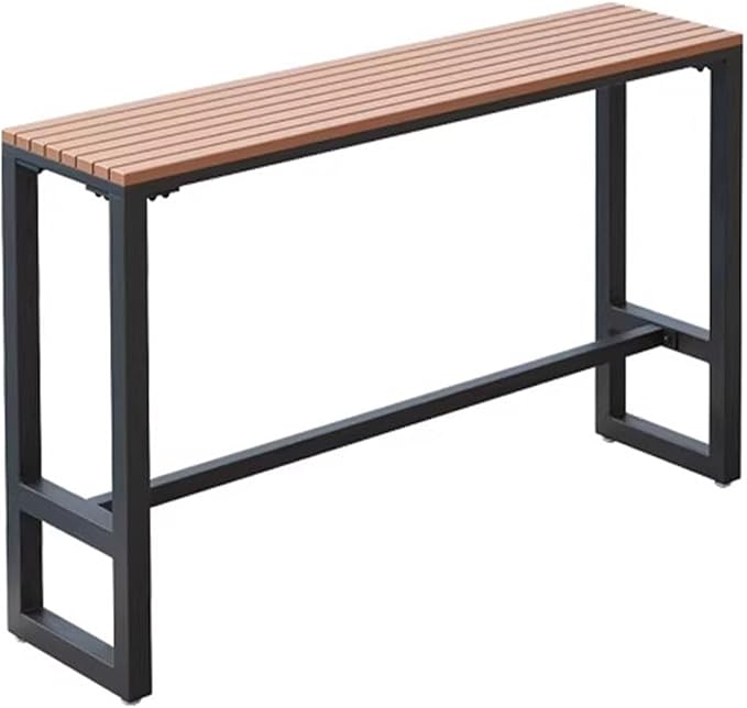 Extra Long Outdoor Bar Height Table, Patio Bar Tables High Counter Table, Weather Resistant Pub Tables for Poolside Garden Balcony Restaurant Cafe, Indoor or Outdoor Use(55.1"x15.7"x40.5")