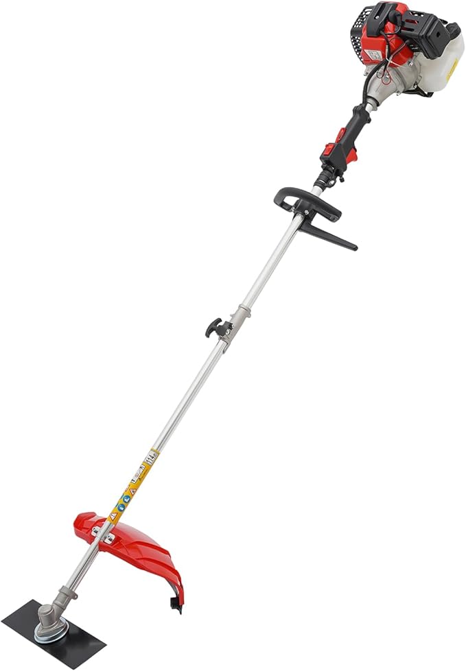 Gas String Trimmer, 52Cc 2 Stroke Gas Powered Weed Eater Brush Cutter Grass Wacker for Shrub Harvesting and Cleaning Weed Harvesting Reed Harvesting Landscaping, 1700W 6500-8500Rpm
